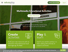 Tablet Screenshot of educaplay.com